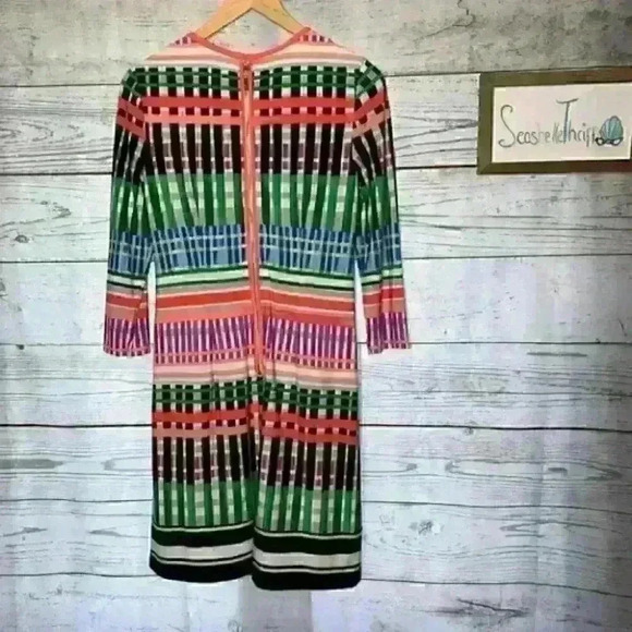Eliza j multi color geometric shift dress 4 - Picture 5 of 11